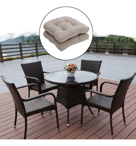 Cojines De Asiento Capitoné Para Exteriores / Interiores,