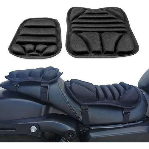 Almohadilla De Asiento De Moto 3d De Confort Universal, 2 Pi