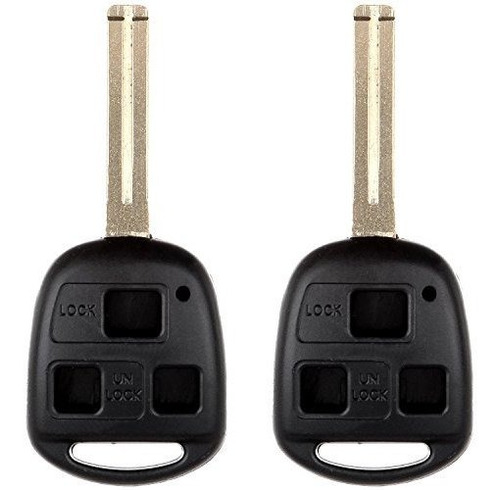 Carcasas Para Llaves - Eccpp Reemplazo Para 2x 3 Botones Key