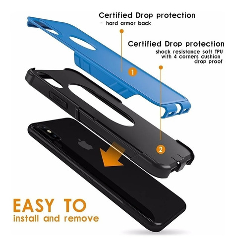Forro iPhone 10 iPhone X - Shock Absorption Bumper