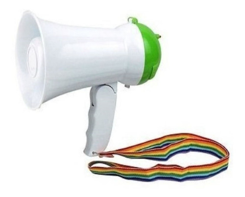 Imagen 4 de 5 de Mini Megafono Portatil Con Control Volumen Manija Rebatible