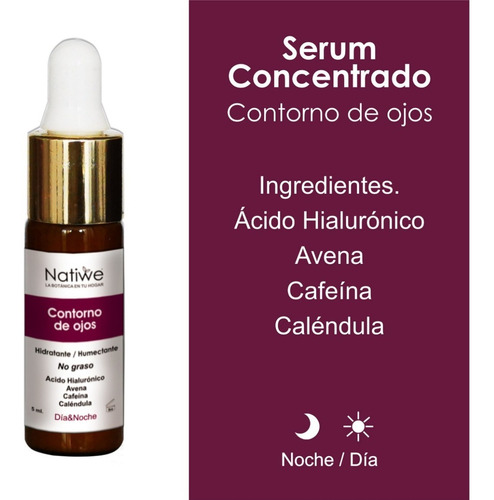 Imagen 4 de 5 de Serum Contorno De Ojos Con Ácido Hialurónico Y Cafeína