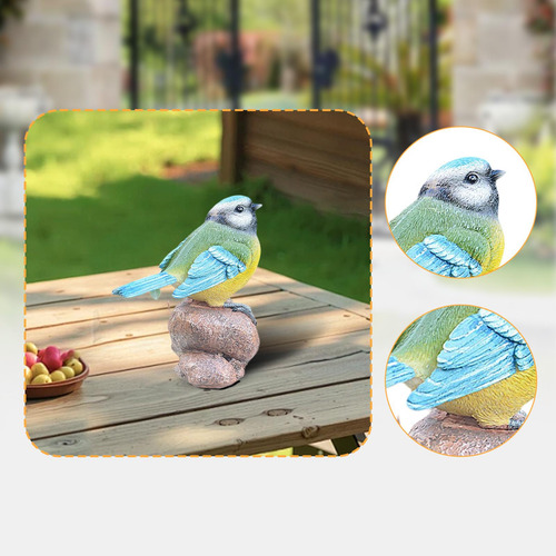 Decoración De Figuras De Pájaros Mini Macetas De Flor En