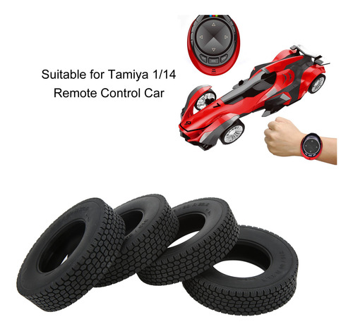 Neumáticos Delanteros Y Traseros Rc Para Tamiya, 4 Piezas De