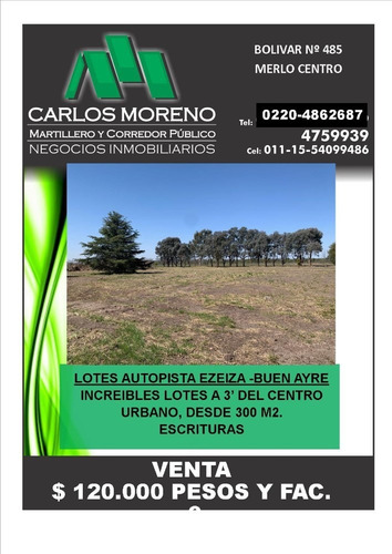 Lotes Autopista-camino Buen Ayre !!