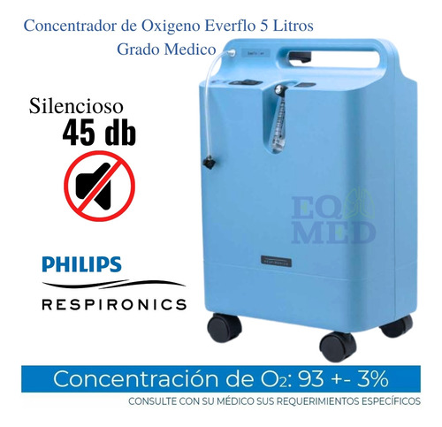 Concentrador De Oxígeno Philips Respironics 5litro Everflo