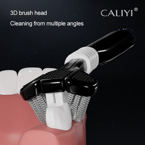 - Cepillo De Dientes De Cerdas Suaves De Tres Lados, 2