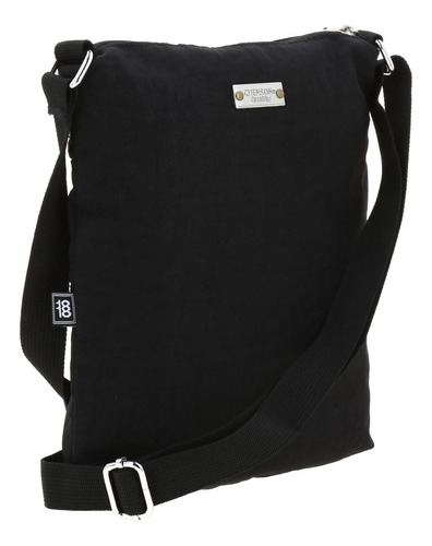 Crossbody Negro Con Triple Cierre 1818 Zilp
