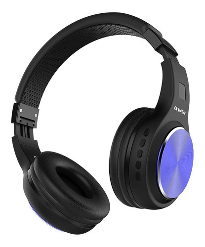 Manos Libres Y Audifono Bt Plegable Ranura Sd Awei A600bl Bl