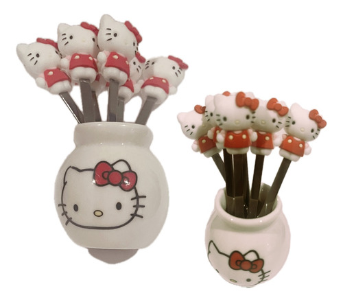 Hello Kitty - Tenedores De Fruta