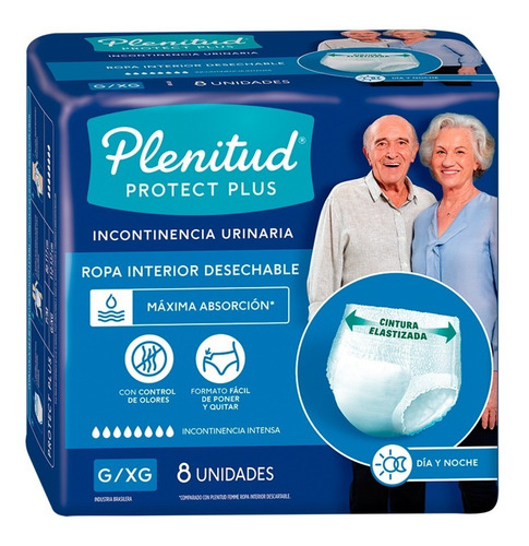 Imagen 3 de 3 de Plenitud Protect Plus Ropa Interior X 8
