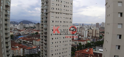 Apartamento Com 2 Dormitórios À Venda, 84 M² Por R$ 586.000 - Marapé - Santos/sp - Ap10292