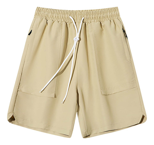 Pantalones Cortos De Verano Para Hombre Y Cintura Elástica C