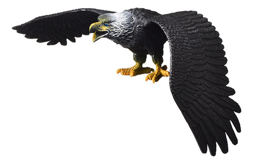 Modelo De Águila Simulada, Juguete De Pájaro L Negro