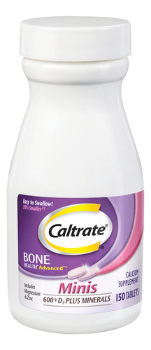 Suplemento Caltrate Minis 600 Plus D3 De Cálcio 150 Comprimi