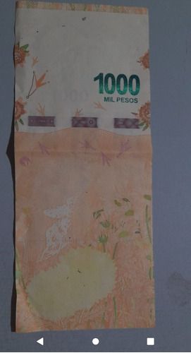 Billete Con Falla De Fabrica De Mil Pesos