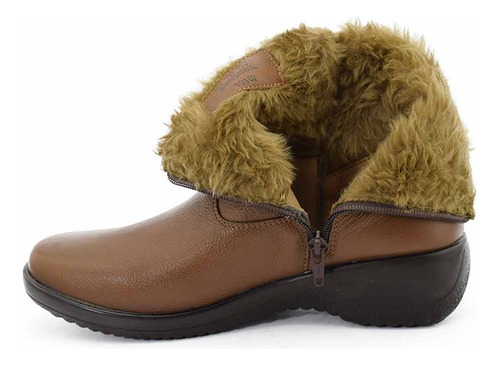 Bota Corta Mujer Cuero Bestseller Zapato Confort Invierno