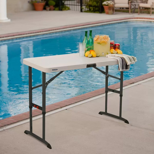 Mesa Plegable 1.2m Lifetime Altura Ajustable Msi