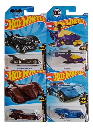 Batmobile Lote De Cuatro Autos Hot Wheels 