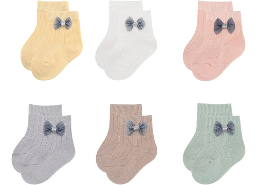 6 Pares De Calcetines Viniknika Para Bebés Y Niñas Recién Na