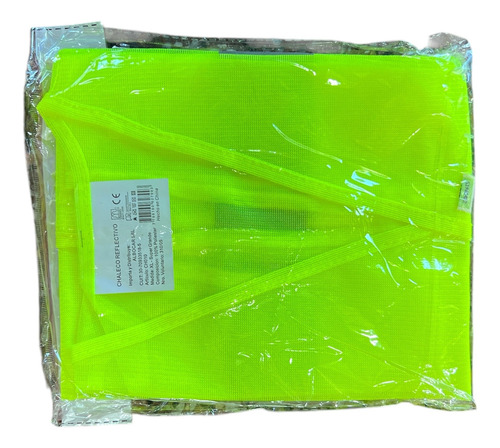 Chaleco Reflectivo Reglamentario De Seguridad Moto Auto Tela Amarillo Xl