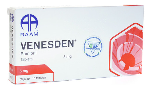Venesden Ramipil 5mg C/16 Tabletas Raam