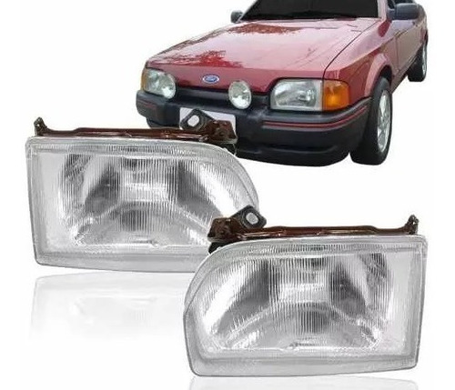 Optica Ford Escort Año 89 90 91 92 93 94 95 Faro Delantero