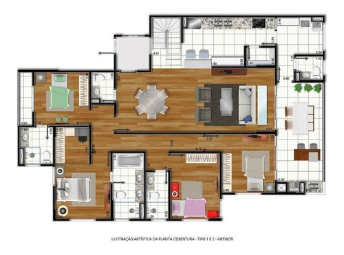 Imagem 16 de 16 de Cobertura Residencial À Venda, Le Parc Residence, Jardim Ana Maria, Jundiaí. Le Parc Residence - Jundiaí Cobertura Duplex, 297,91m², 4 Dorms 3 Suítes - Ap00909 - 67804381