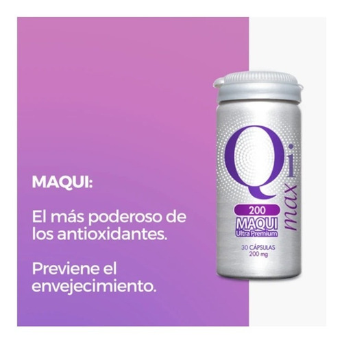 Imagen 3 de 10 de Maqui - Qi Max 200 (30 Cápsulas)