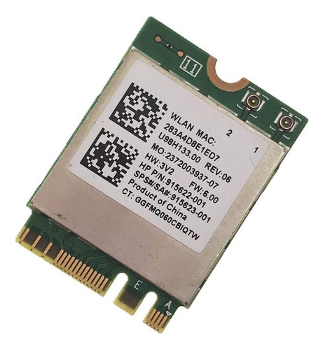 Tarjeta Red Wifi 2.4 5ghz Bluetooth 4.1 Rtl882be 915622-001