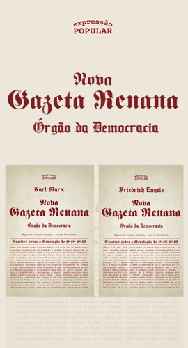 Libro Nova Gazeta Renana Kit 2 Volumes De Karl Marx E Friedr