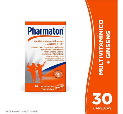 Pharmaton Ginseng G115 30 Comprimidos Recubiertos