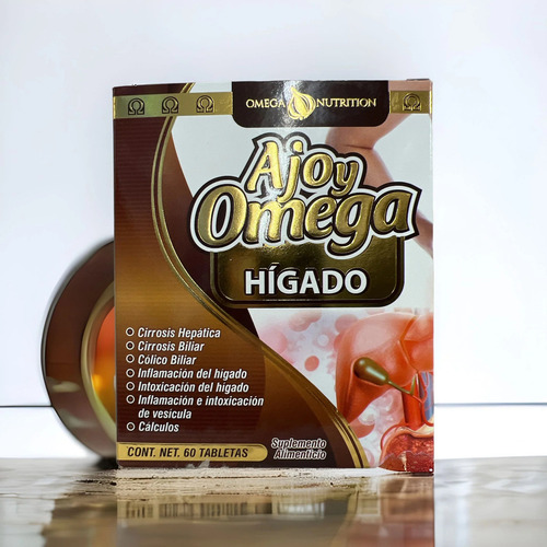 Ajo Y Omega Hígado Omega Nutrition Cirrosis Hepática Biliar Sabor Sin Sabor