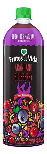 Jugo De Arándano Y Blueberry Frutos De Vida 1l