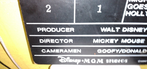 Imagen 6 de 6 de Claqueta De Cine Mickey Hollywood