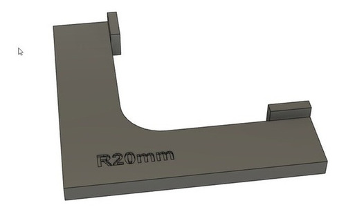 Plantilla Curva Interna Router Radio De 10/15/20/25mm C/unid