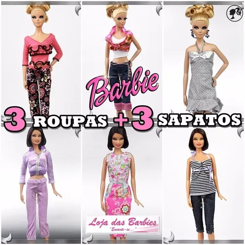 Kit Roupas Barbie  MercadoLivre 📦