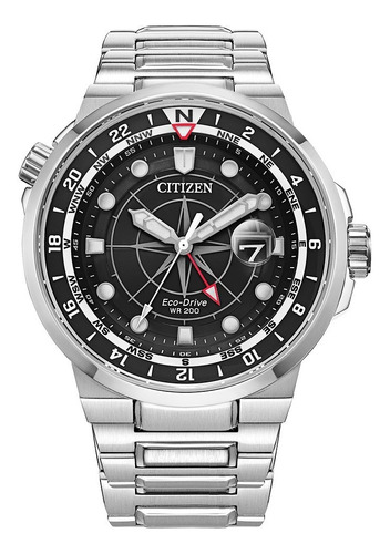 Reloj Citizen Eco Drive Bj7140-53e Black Diver Endeavor 