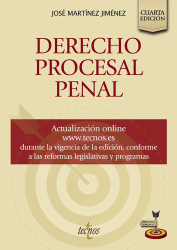 Derecho Procesal Penal, De Martinez Jimenez, Jose. Editorial Tecnos, Tapa Blanda En Español