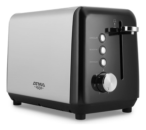 Tostadora Vintage Atma Toat21vbp Color Negro