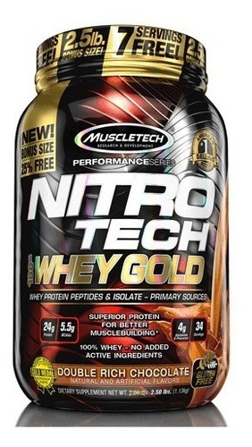 Nitrotech Whey Gold 2.2lbs Muscletech En Gruponutrition