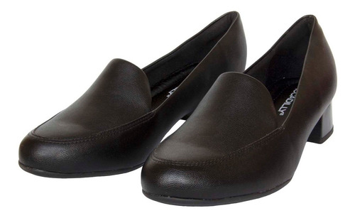 Imagem 5 de 5 de Sapato Scarpin Piccadilly 140105 Salto Grosso Feminino