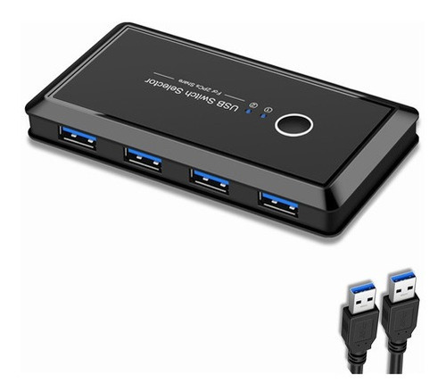 Caja De Conmutación Hub Usb 3.0 De 4 Puertos 2 Piezas