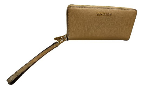 Michael Kors Carteira Bege Com Ziper- Couro - Imp