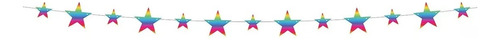 Guirnalda Estrellas Multicolores Metalizadas 200cm Cotillon