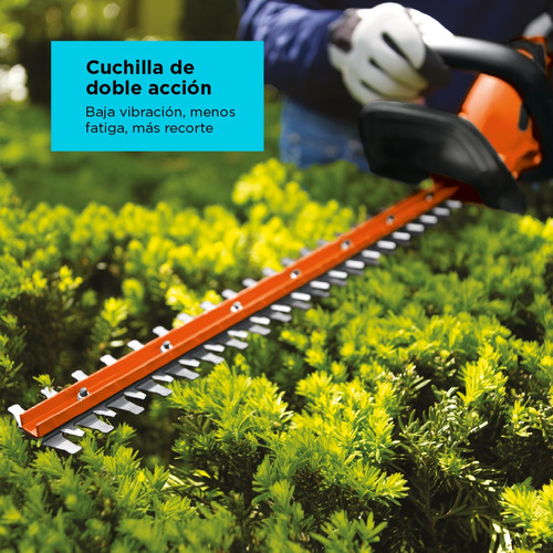 Imagen 3 de 11 de Cortasetos Inalámbrico 22'' Black+decker Lht2220-b3