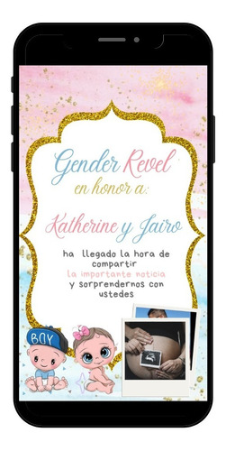 Invitación Revelación De Genero, Video Baby Shower