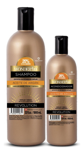  Shampoo Y Acondicionador Wonder Tex Revolution Aceite Argan