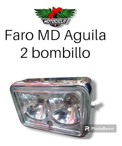 Faro Moto Md Aguila 2 Bombillos