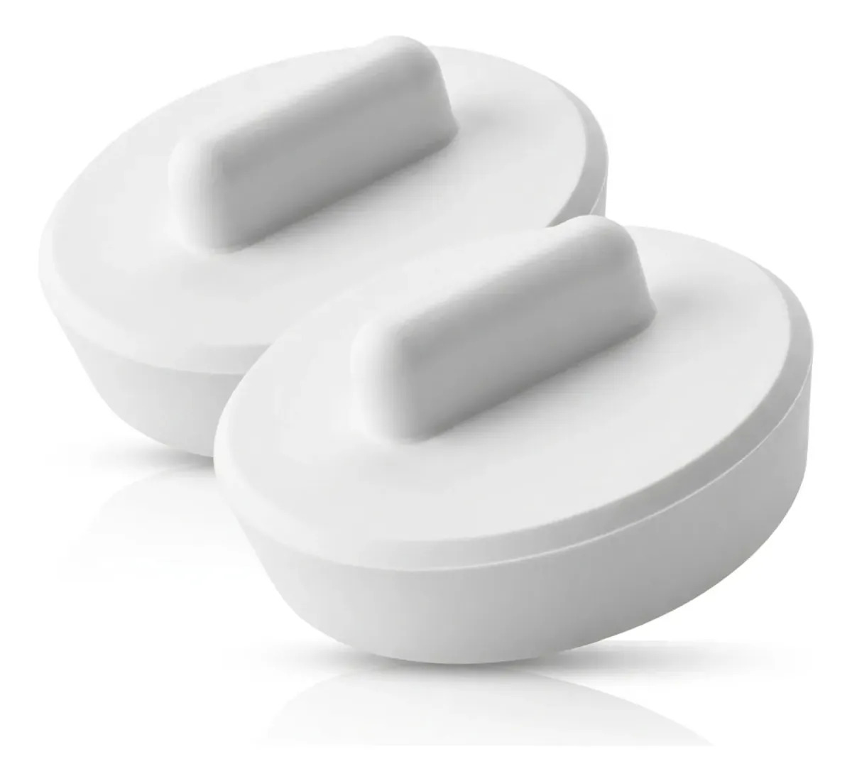 Par De Tampinha Tampa Pia Tanque Banheira 1 1/8 2,8cm 28mm Cor Branco